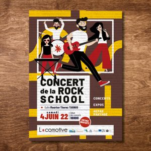 Affiche concert 2022 Rock School