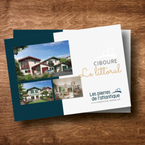 Brochure de présentation d'ne construction Le littoral à Ciboure pour Les Pierres de L'Atlantique Promoteur immobilier
