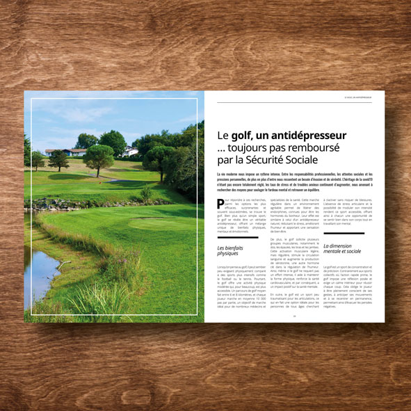 Magazine Sortie de Bunker. Magazine de Golf numéro 6 Printemps été 2025