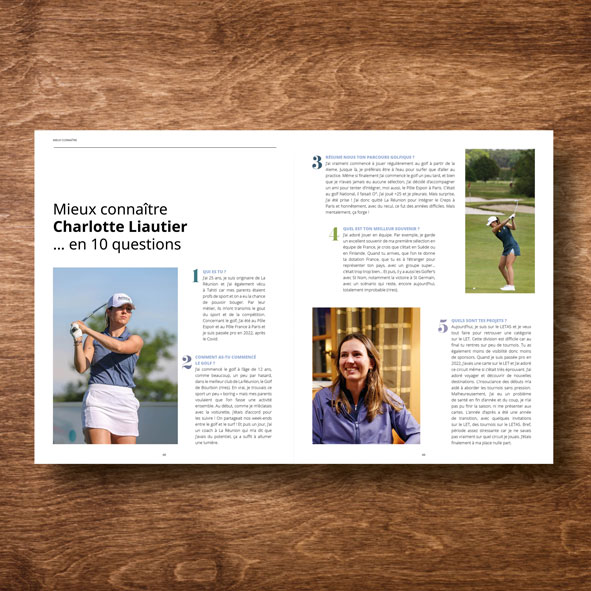 Magazine Sortie de Bunker. Magazine de Golf numéro 6 Printemps été 2025