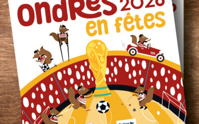 Brochure des fêtes d’Ondres 2026 : création d’un programme illustré pour un comité des fêtes